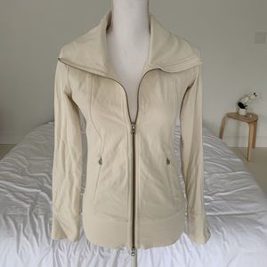 Lululemon Cream Full Zip Jacket Size 4